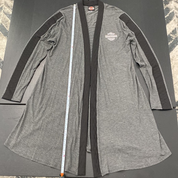 Harley-Davidson Long Breezy Quilted Cardigan - S/M - Picture 10 of 11